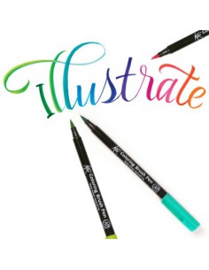 Koi - Rotulador de pincel flexible 12 colores 2