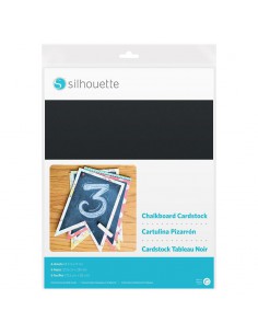 Chalkboard Cardstock (cartulina pizarra con adhesivo) - Silhouette 2
