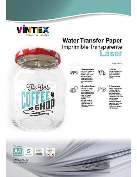 Water Transfer Paper - Láser