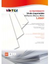 Vinilo Adhesivo Imprimible Blanco Mate Ultra-Permanente