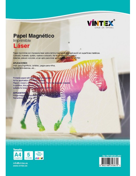 Papel magnético imprimible Láser A4