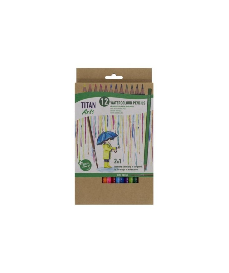 Rotuladores doble punta 12uds Titan Arts