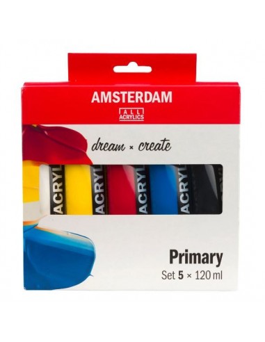 Set de acrílicos primarios Amsterdam...