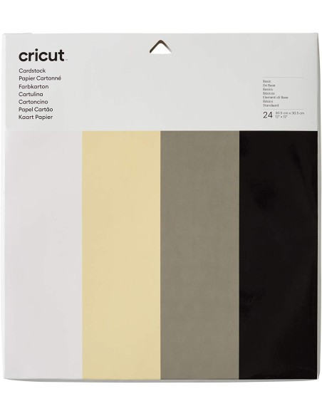 Cardstock 24 hojas 4 Colores Cricut