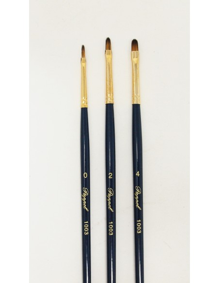 Pincel pelo sintético lengua de gato mango corto Pappel