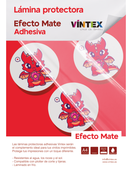 Láminas protectoras adhesivas Premium VINTEX