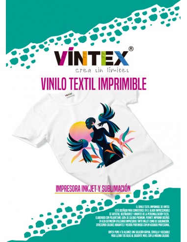 Vinilo Textil Imprimible Inkjet A4...