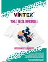 Vinilo textil imprimible Vintex. DTV Compatible con impresora de tinta doméstica o impresora de sublimación.
