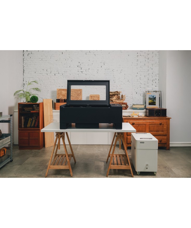 Láser corte y grabado CO2 55W Beambox II Flux