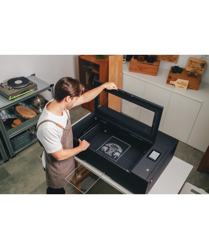 Láser corte y grabado CO2 55W Beambox II Flux