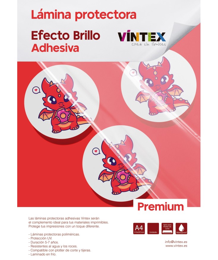 Láminas protectoras adhesivas Premium VINTEX
