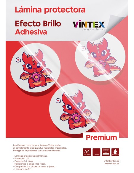 Láminas protectoras adhesivas Premium VINTEX