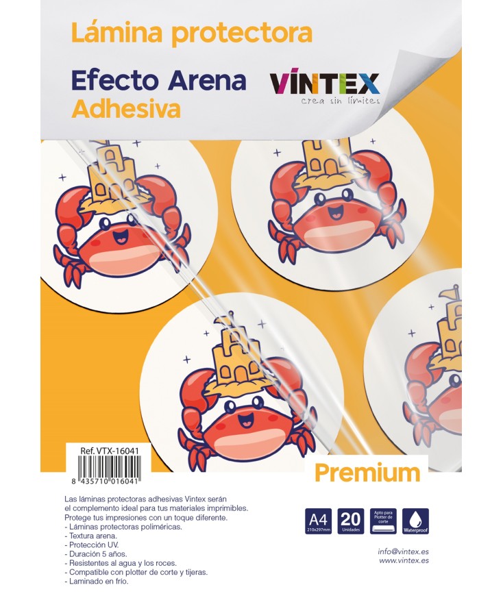 Láminas protectoras adhesivas Premium  Efecto Arena VINTEX
