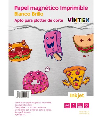 Papel Magnético imprimible inkjet VINTEX