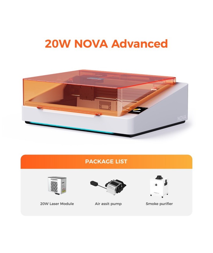 TOOCAA NOVA Láser de corte y grabado