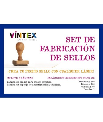 Set de fabricación de sellos con LÁSER Vintex