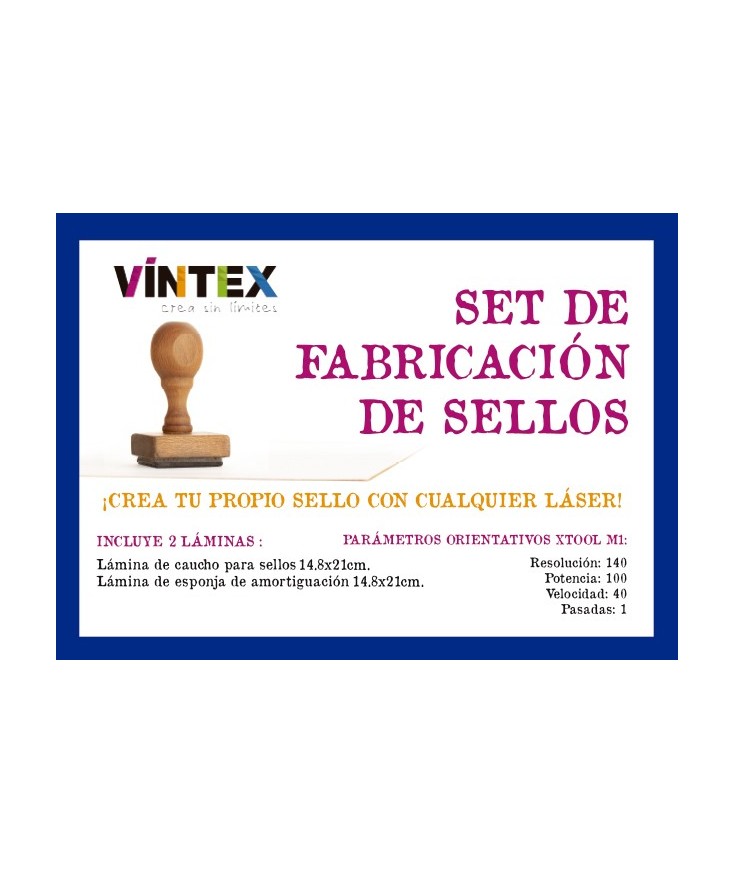 Set de fabricación de sellos con LÁSER Vintex