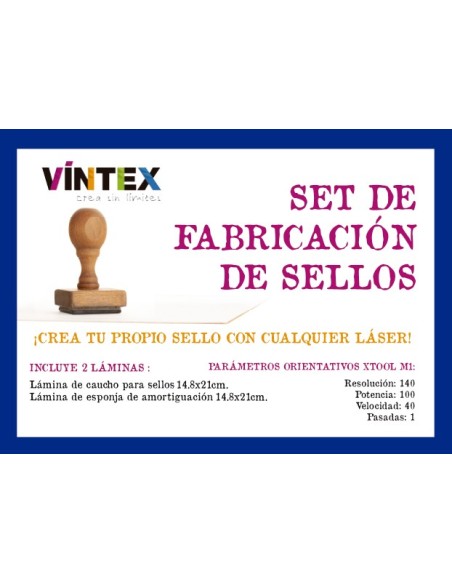 Set de fabricación de sellos con LÁSER Vintex