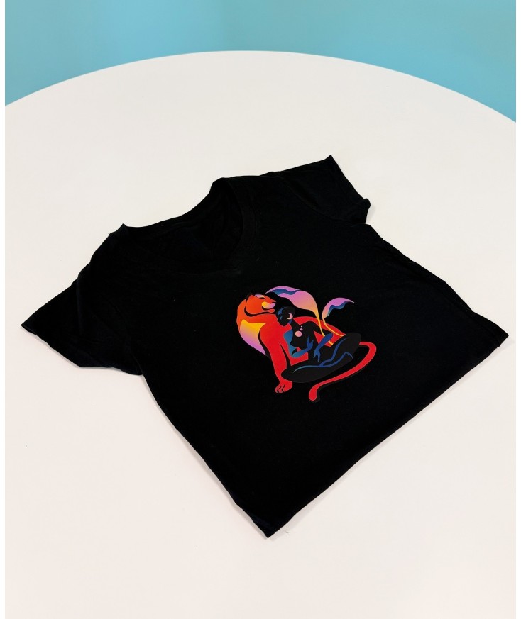 Camiseta hecha con vinilo textil imprimible Vintex. DTV imprimible con impresora de tinta casera.