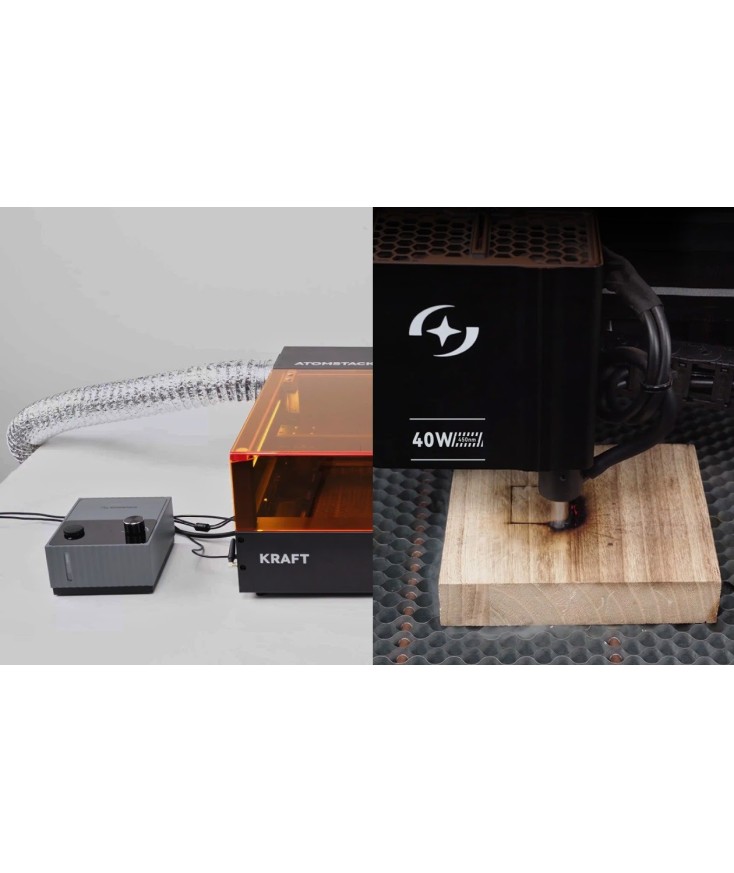 Cortadora Láser Dual AtomStack Kraft 20w + 1.2W IR