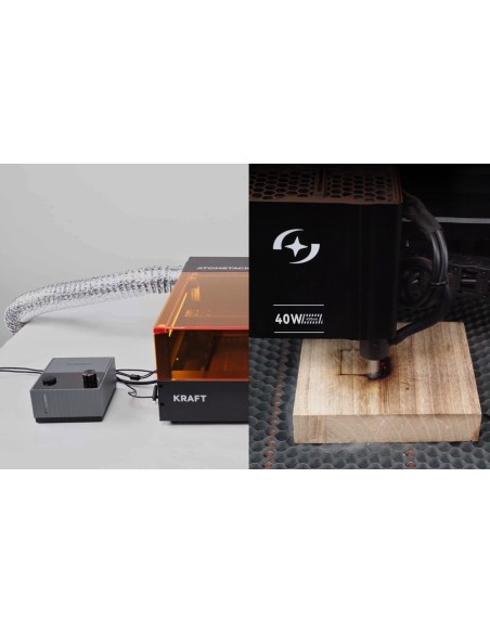 Cortadora Láser Dual AtomStack Kraft 20w + 1.2W IR