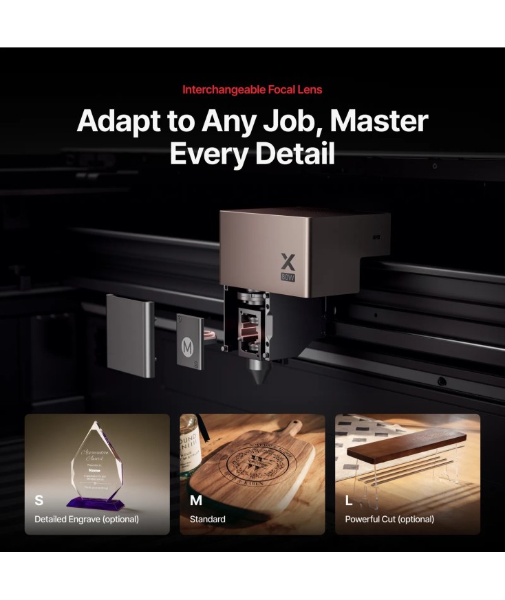 xTool P3 80W Láser de corte y grabado CO2 automática