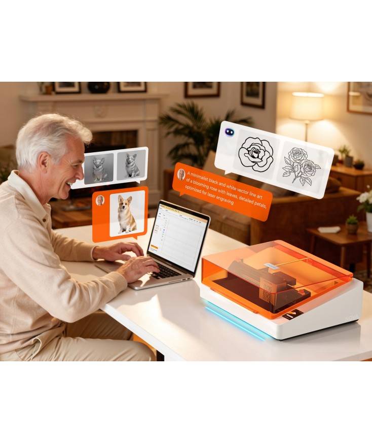 TOOCAA NOVA Láser de corte y grabado