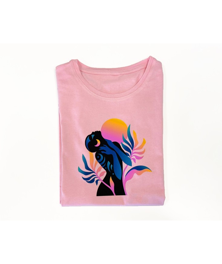 Camiseta hecha con vinilo textil imprimible Vintex. DTV imprimible con impresora de tinta casera.