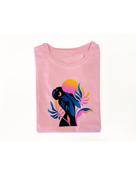 Camiseta hecha con vinilo textil imprimible Vintex. DTV imprimible con impresora de tinta casera.
