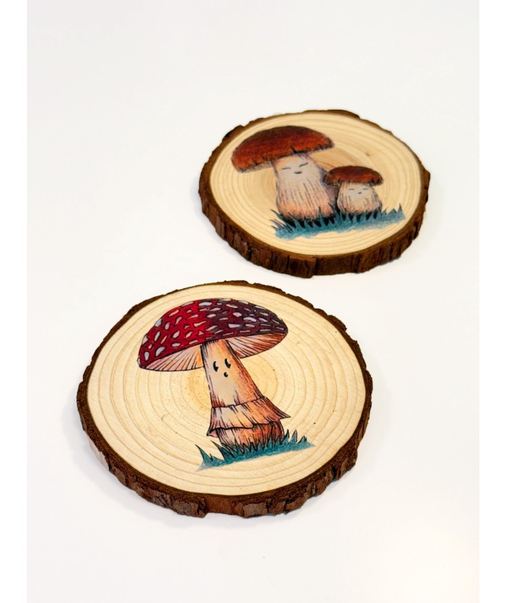 Posavasos hechos con vinilo textil imprimible Vintex. DTV imprimible con impresora de tinta casera.
