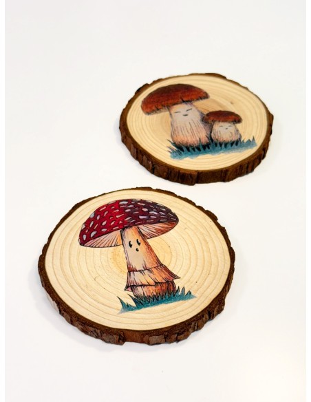 Posavasos hechos con vinilo textil imprimible Vintex. DTV imprimible con impresora de tinta casera.