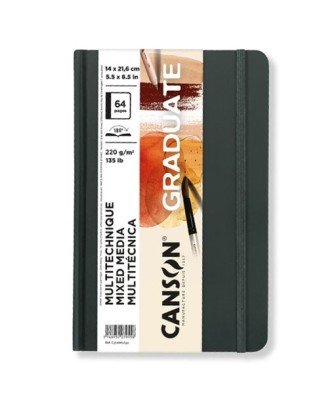 Cuaderno Canson Graduate Gris y Ocre 220g | 64 Págs