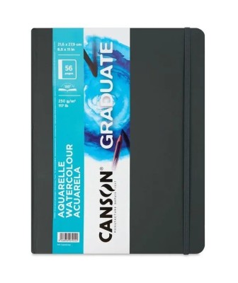 Cuaderno Canson Graduate Acuarela Fino 250g