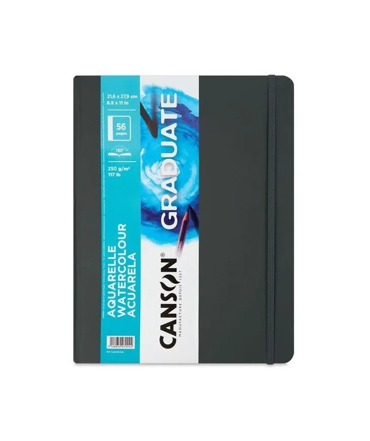 Cuaderno Canson Graduate Acuarela Fino 250g