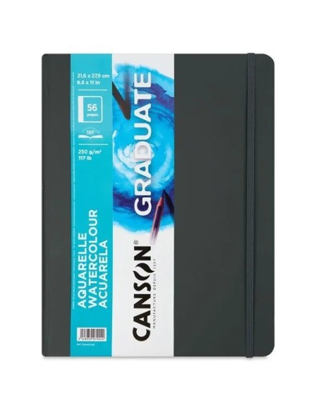 Cuaderno Canson Graduate Acuarela Fino 250g