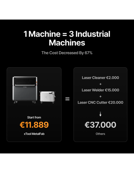 soldadora laser portatil xtool metalfab plotteralia