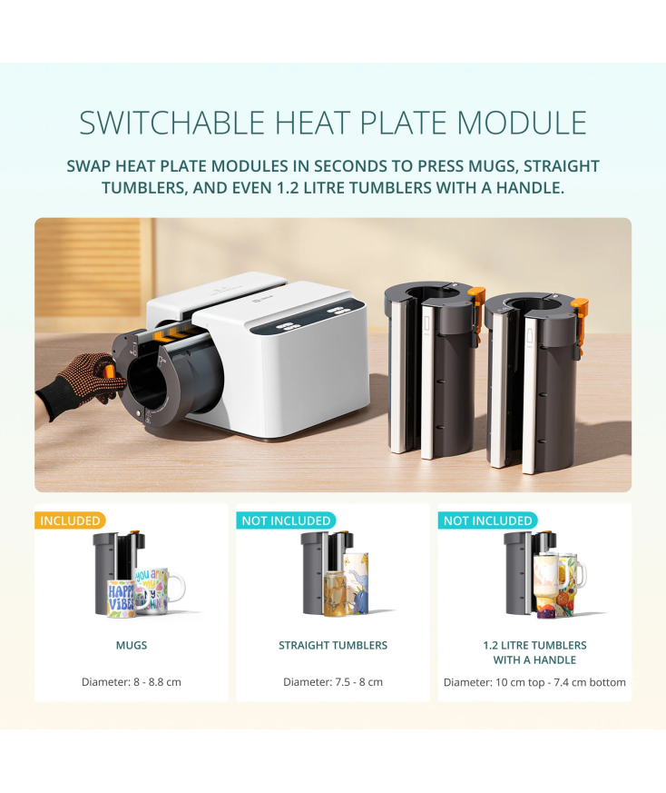 Prensa automática inteligente para tazas y botellas Loklik NUEVA