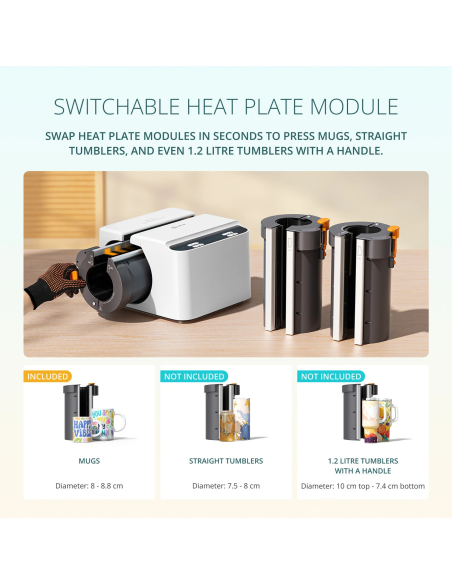 Prensa automática inteligente para tazas y botellas Loklik NUEVA