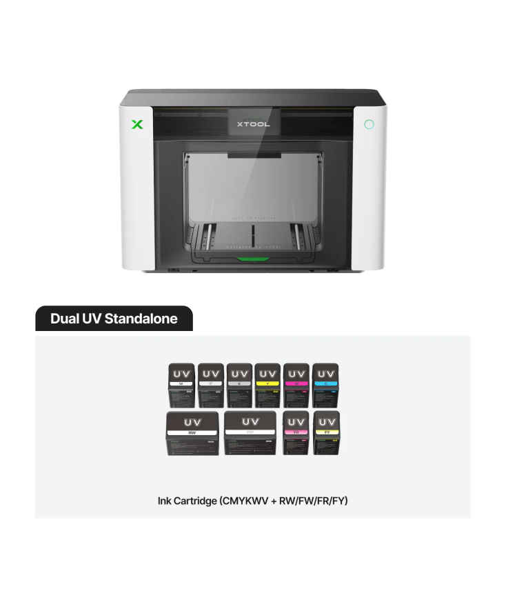 Impresora xTool O1 Omni Printer version Dual UV con doble cabezal en Plotteralia