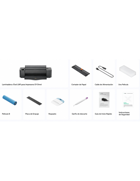 Laminadora xTool LM1 y Alimentador de rollo RF1 para impresora xTool O1 Omni