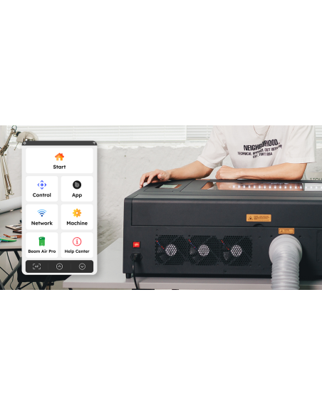 FLUX Hexa RF Cortadora Láser CO2 (30W, 60W, 80W) | Plotteralia