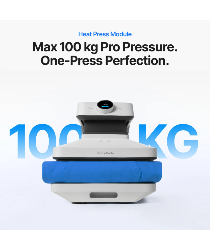 Prensa termica 3D automatica xTool WonderPress en Plotteralia