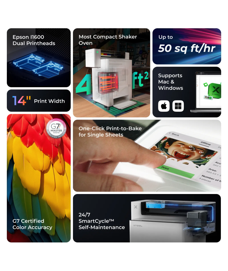 Impresora DTF textil xTool Apparel Printer en Plotteralia