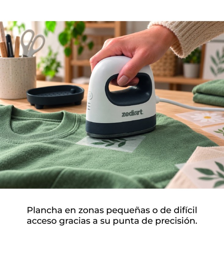 Prensa térmica portátil Zediart MiniPress para vinilo textil y DTF - Plotteralia
