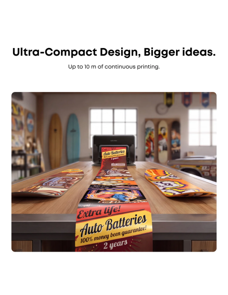 Adaptador de rollo a pelicula eufyMake para impresora UV E1 Plotteralia