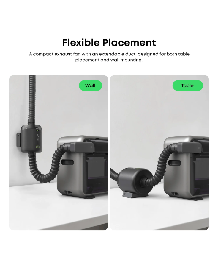 Kit Extractor de Aire eufyMake para Impresora UV E1 | Plotteralia