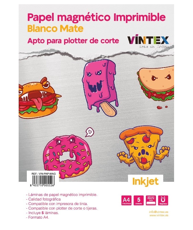 Papel Magnético imprimible inkjet VINTEX  - Plotteralia