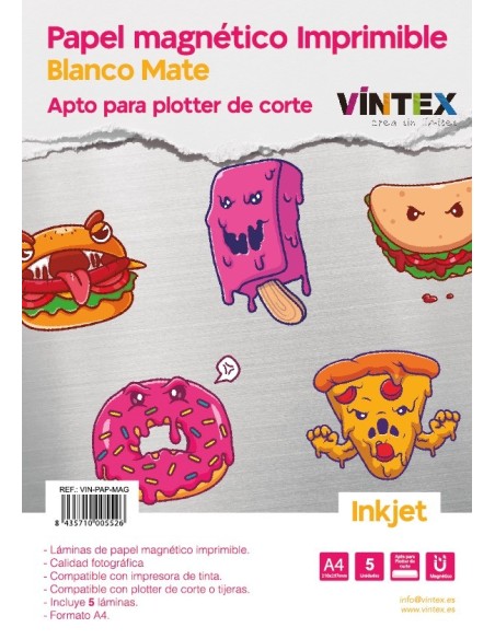 Papel Magnético imprimible inkjet VINTEX  - Plotteralia