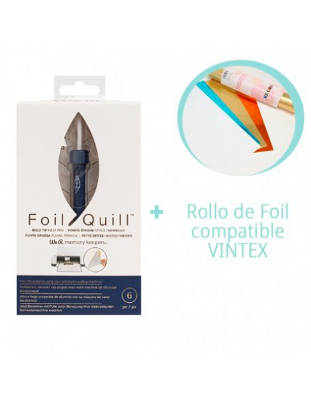 PREVENTA-Foil Quill Bold Tip We R Memory Keepers + Rollo Foil VINTEX