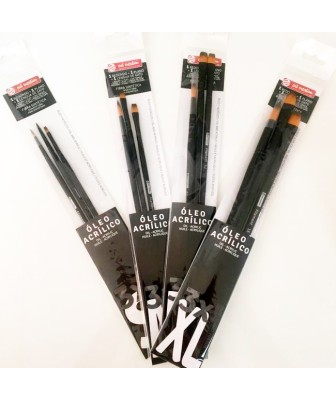 Set 3 Pinceles Óleo Acrílico Talens Art Creation